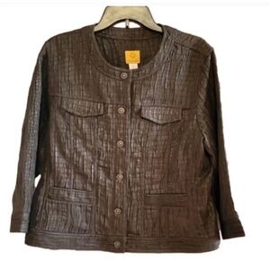Ruby Rd NEW brown blazer jacket size16 Dillard's
